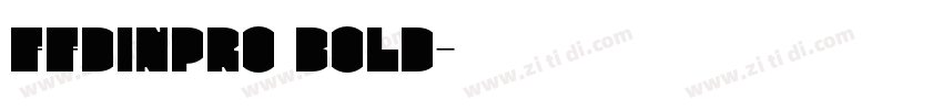 FFDINPro Bold字体转换